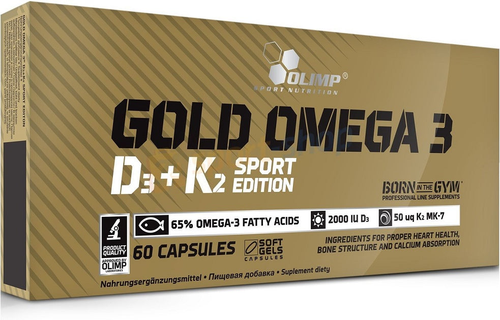 Olimp Nutrition Gold Omega 3 D3 + K2 Sport Edition - 60 kapsulas