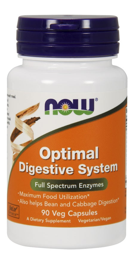 NOW Foods Optimālā gremošanas sistēma — 90 kapsulas