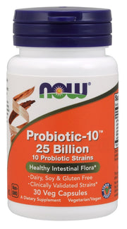 NOW Foods Probiotic - 10, 25 miljardi – 30 kapsulas
