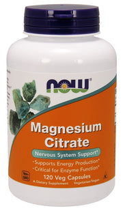 NOW Foods magnija citrāts, 400 mg - 120 kapsulas