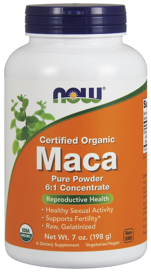 NOW Foods Maca 6:1 koncentrāts, tīrs pulveris – 198 g
