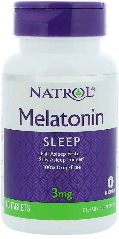 Natrol melatonīns, 3 mg – 60 tabletes