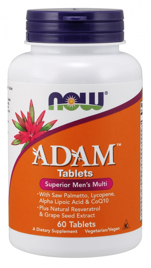 NOW Foods ADAM multivitamīni vīriešiem – 60 tabletes