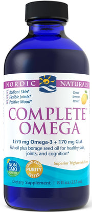 Nordic Naturals Complete Omega, 1270 mg ar citronu garšu – 237 ml.