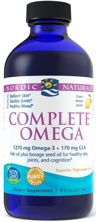 Nordic Naturals Complete Omega, 1270 mg ar citronu garšu – 237 ml.
