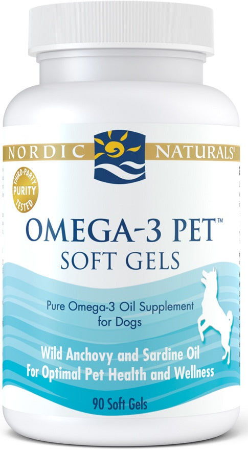 Nordic Naturals Omega-3 mājdzīvniekiem – 90 kapsulas