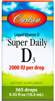 Carlson Labs Super Daily D3, 2000 SV - 10 ml.
