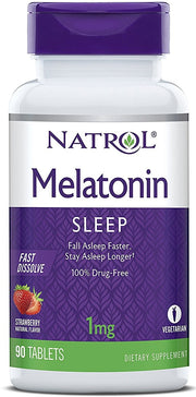 Natrol ātri šķīstošs melatonīns, 1 mg - 90 tabletes