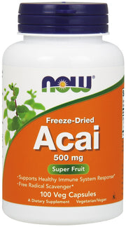 NOW Foods acai ogas, 500 mg – 100 kapsulas