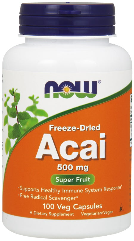 NOW Foods acai ogas, 500 mg – 100 kapsulas