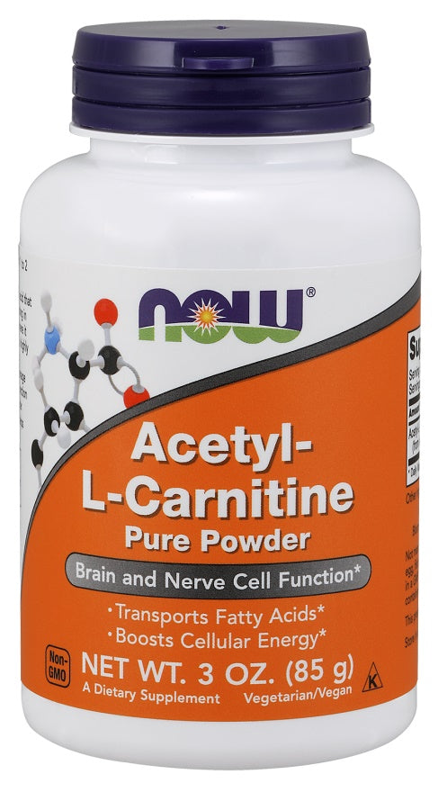 Produkto nuotrauka: NOW Foods Acetyl-L-Carnitine, Pure Powder - 85 g