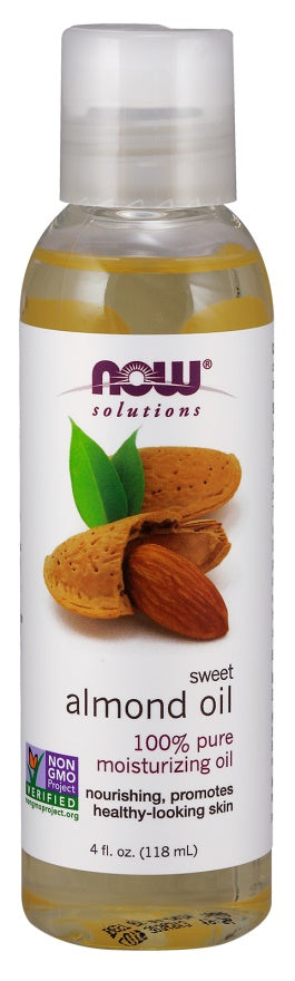 NOW Foods mandeļu eļļa, tīra – 118 ml.