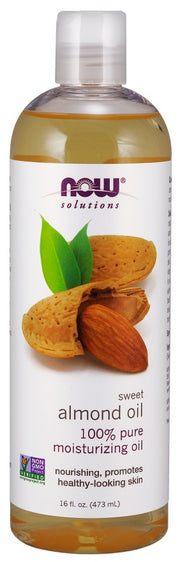 NOW Foods mandeļu eļļa, tīra - 473 ml.