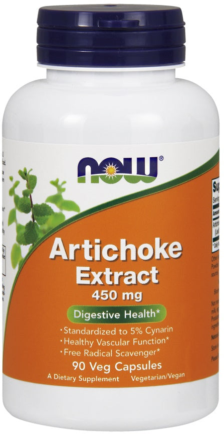 NOW Foods artišoku ekstrakts, 450 mg – 90 kapsulas