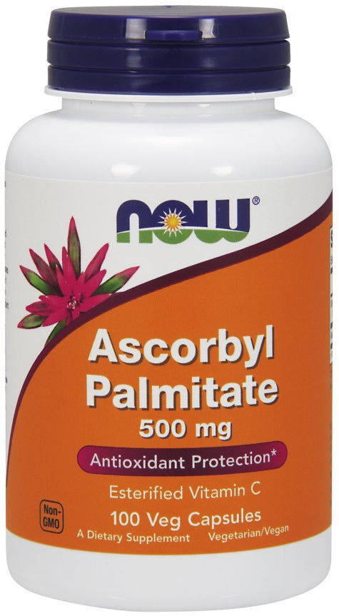 NOW Foods askorbilpalmitatas, 500 mg – 100 kapsulių