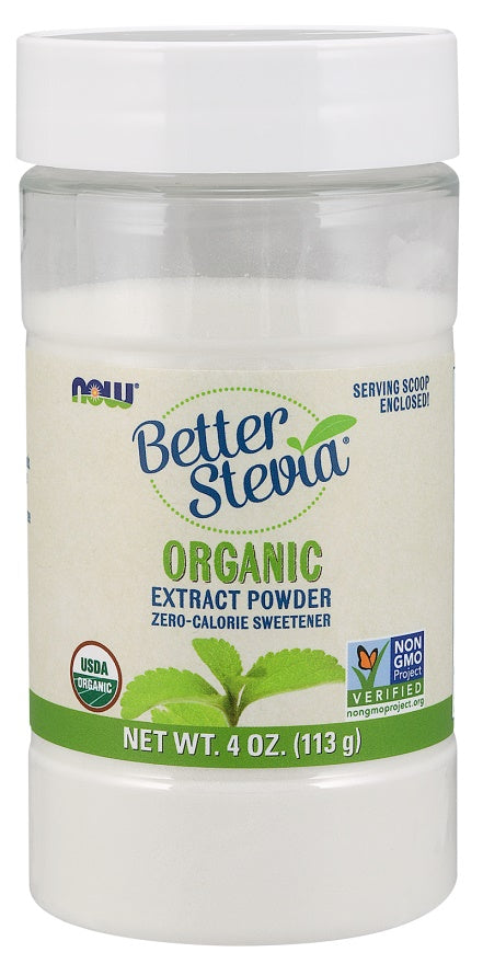 NOW Foods Better stevijas ekstrakta pulveris – 113 g