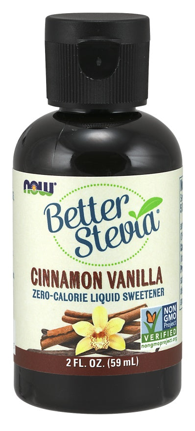 NOW Foods Better Stevia šķidrums, granātābolu un melleņu – 59 ml.