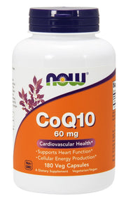 NOW Foods koferments Q10, 60 mg – 180 kapsulas