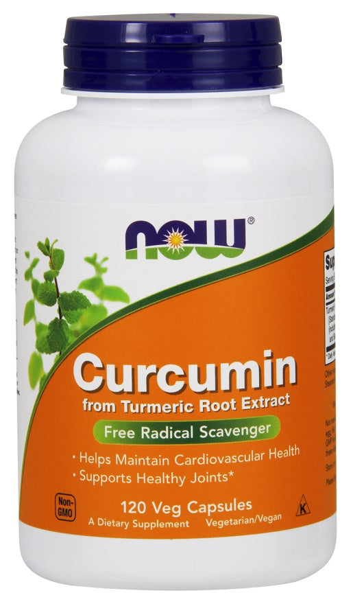 Produkto nuotrauka: NOW Foods Turmeric Curcumin - 120 kapsulių