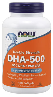 Produkto nuotrauka: NOW Foods DHA-500, 500 DHA / 250 EPA - 180 minkštųjų kapsulių