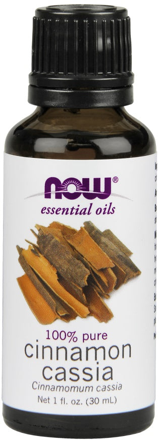 NOW Foods ēteriskā eļļa, kanēļa un kasijas eļļa – 30 ml.