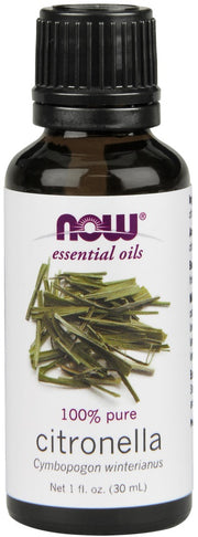 NOW Foods ēteriskā eļļa, citronellas eļļa - 30 ml.