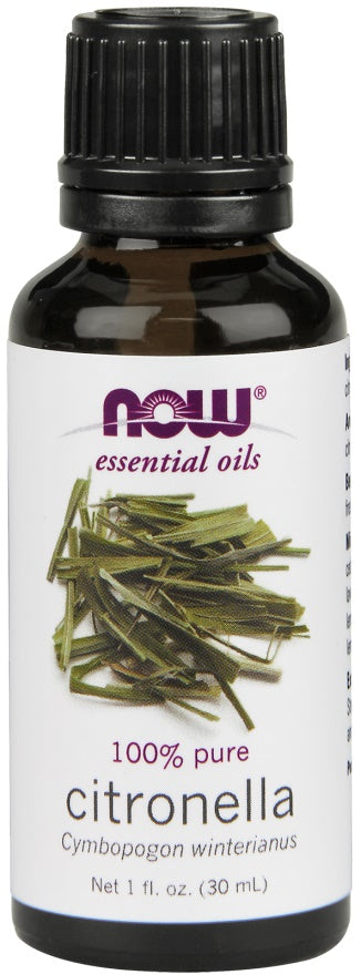 NOW Foods ēteriskā eļļa, citronellas eļļa - 30 ml.