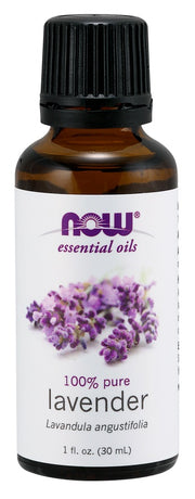 NOW Foods ēteriskā eļļa, lavandas eļļa 100 % tīrības – 30 ml.