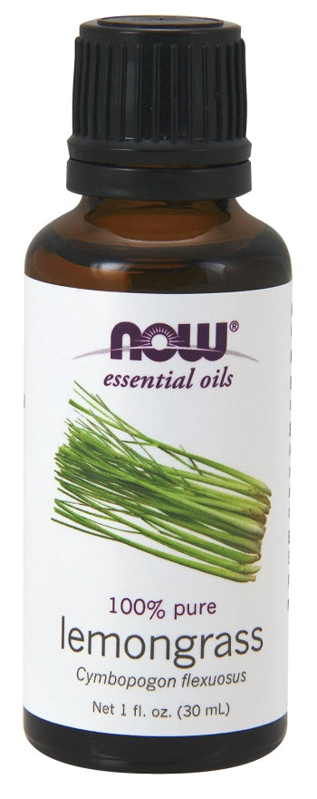 Produkto nuotrauka: NOW Foods Essential Oil, Lemongrass Oil - 30 ml.