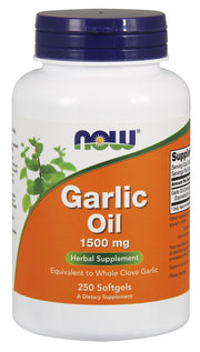 Produkto nuotrauka: NOW Foods Garlic Oil, 1500mg - 250 minkštųjų kapsulių
