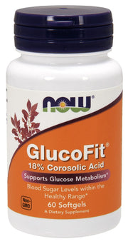 Produkto nuotrauka: NOW Foods GlucoFit - 60 minkštųjų kapsulių