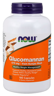 Produkto nuotrauka: NOW Foods Glucomannan from Konjac Root, 575mg - 180 kapsulių