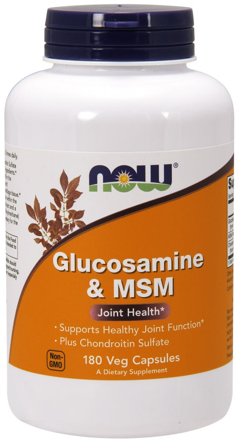 Produkto nuotrauka: NOW Foods Glucosamine & MSM - 180 kapsulių
