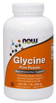 NOW Foods Glicīns, tīrs pulveris – 454 g