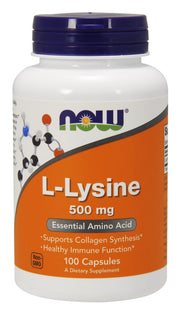 NOW Foods L-lizīns, 500 mg - 100 kapsulas