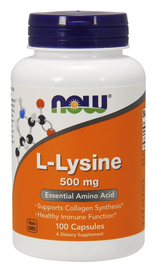 NOW Foods L-lizīns, 500 mg - 100 kapsulas