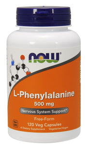 Produkto nuotrauka: NOW Foods L-Phenylalanine, 500mg - 120 kapsulių