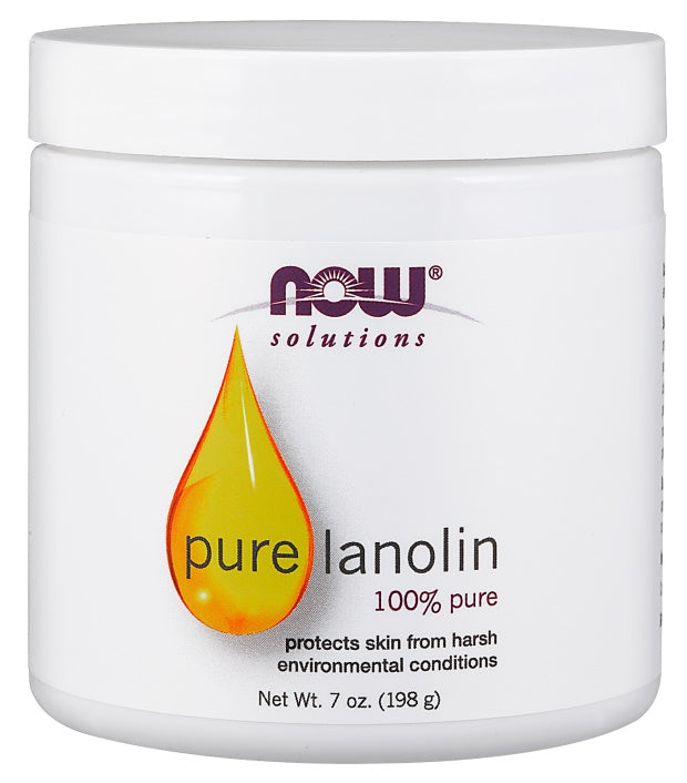NOW Foods lanolīns, 100% tīrs — 198 g
