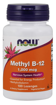 NOW Foods Methyl B-12, 1000 µg – 100 pastilas