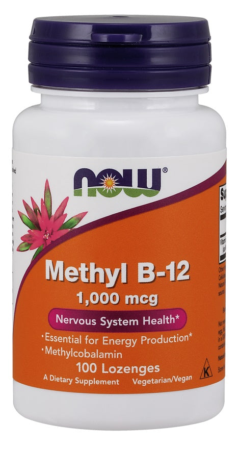 NOW Foods Methyl B-12, 1000 µg – 100 pastilas
