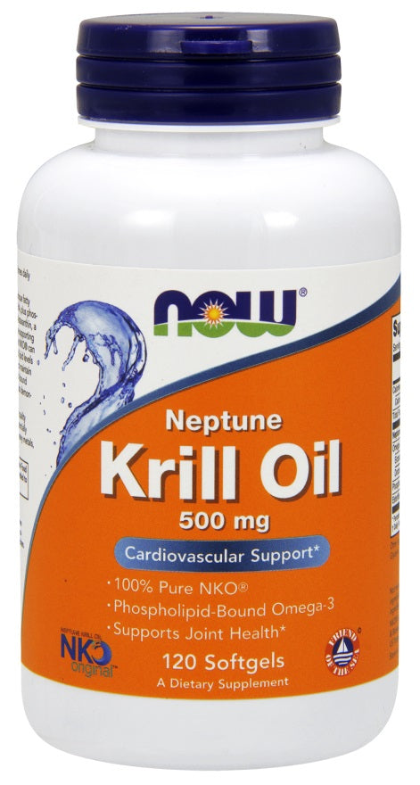 Produkto nuotrauka: NOW Foods Krill Oil, 500mg - 120 minkštųjų kapsulių