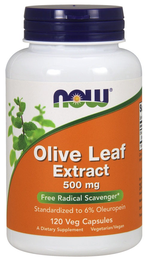 Produkto nuotrauka: NOW Foods Olive Leaf Extract, 500mg - 120 kapsulių