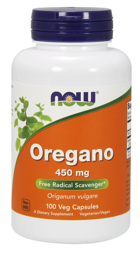 NOW Foods oregano, 450 mg – 100 kapsulas