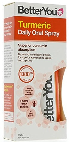 BetterYou kurkumas mutes aerosols - 25 ml.