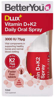 BetterYou DLux+ D+K2 vitamīna ikdienas mutes aerosols – 12 ml.