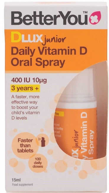 BetterYou DLux Junior ikdienas D vitamīna aerosols - 15 ml.