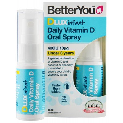 BetterYou DLux bērnu ikdienas D vitamīna izsmidzināms līdzeklis – 15 ml.