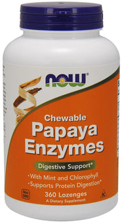 Produkto nuotrauka: NOW Foods Papaya Enzyme, Chewable - 360 pastilių