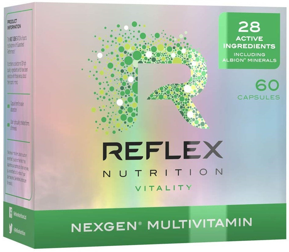 Reflex Nutrition Nexgen sporta multivitamīni – 60 kapsulas