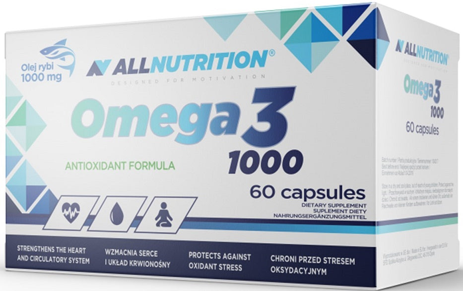 Allnutrition Omega 3, 1000 mg – 60 kapsulas